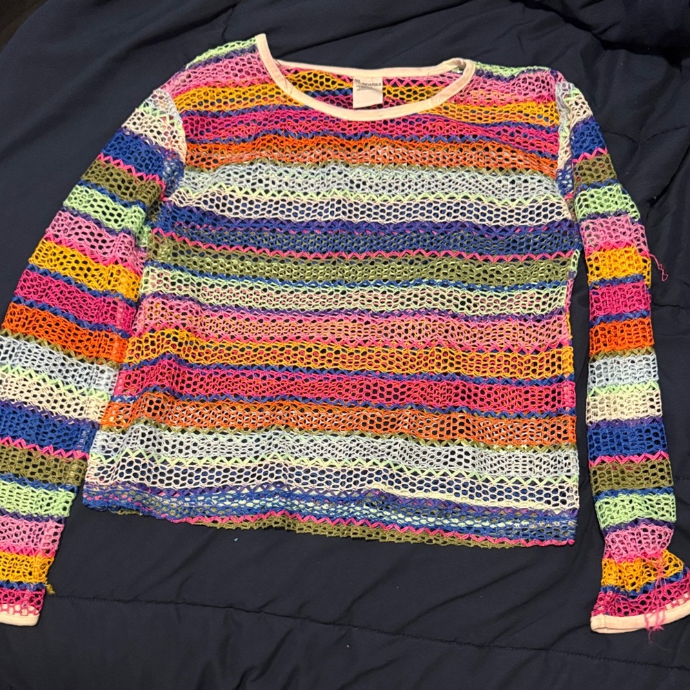 No Boundaries Multicolor Crochet Top
